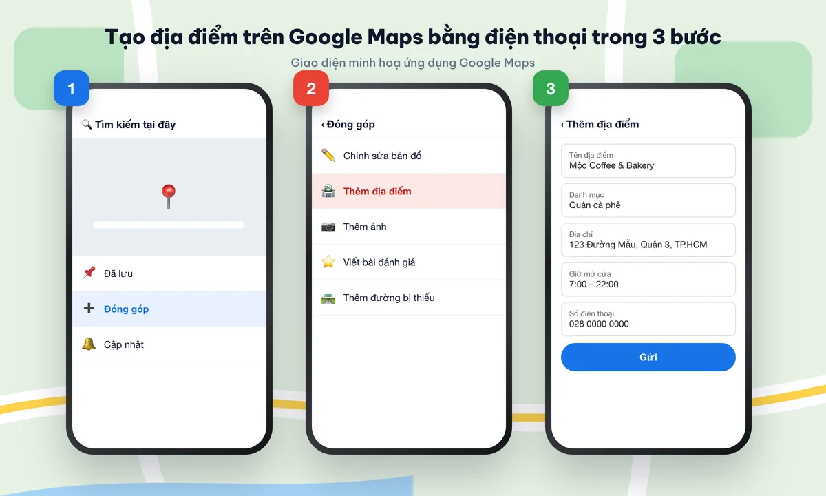 Các bước tạo địa điểm trên Google Maps bằng điện thoại
