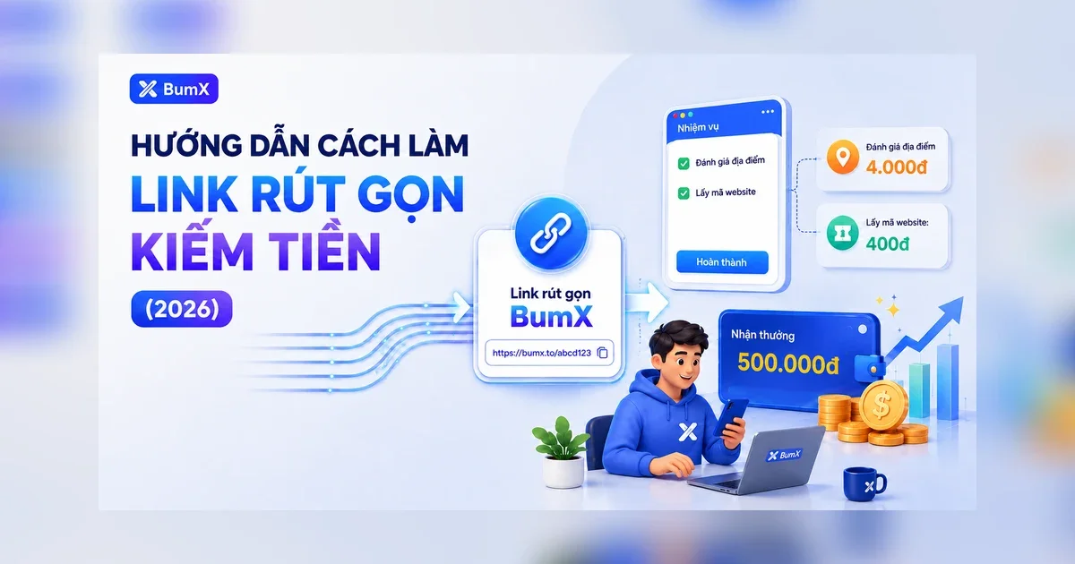 Hướng dẫn cách làm link rút gọn kiếm tiền mới nhất (2026)