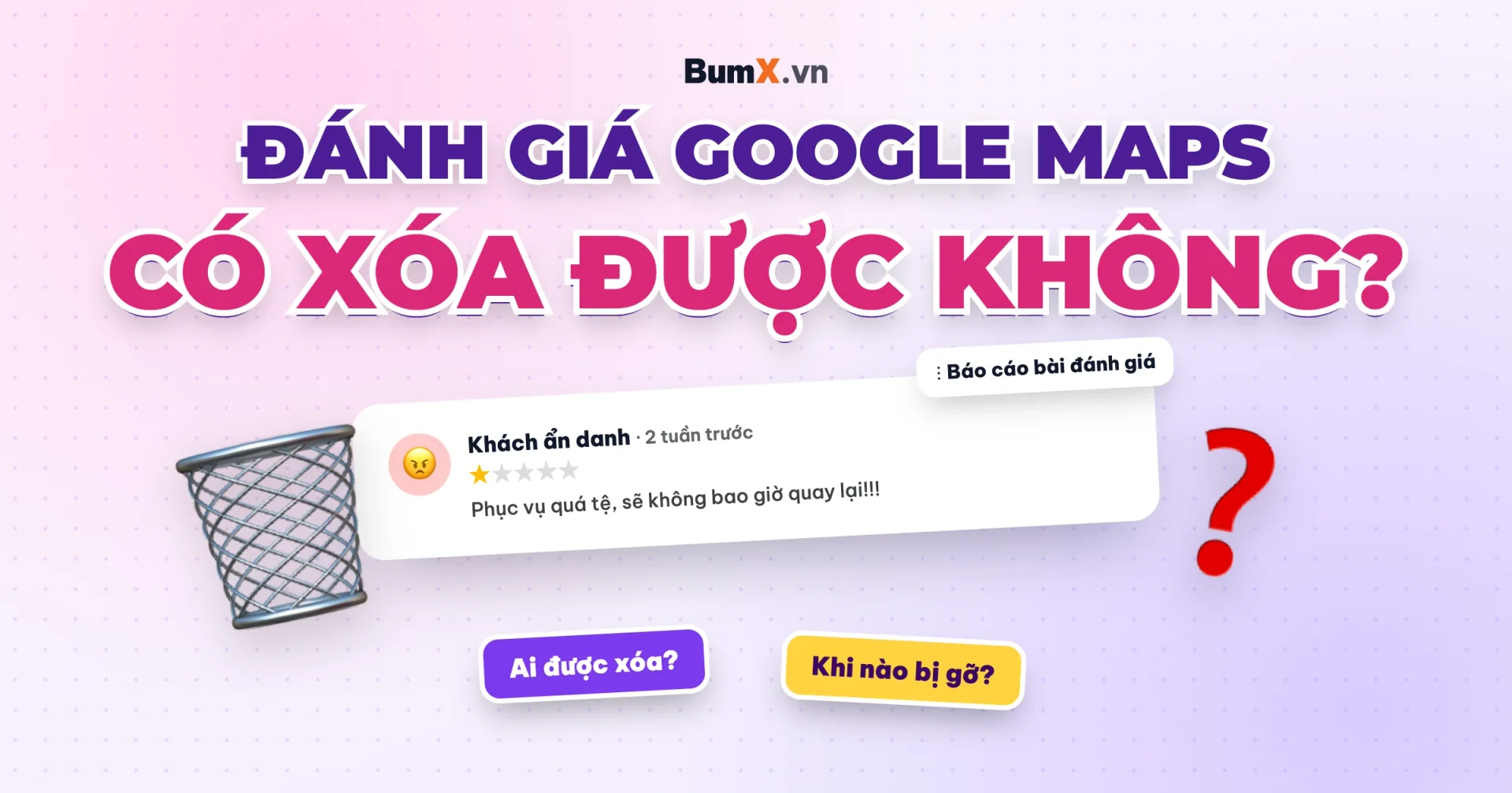 Đánh Giá Trên Google Maps Có Xóa Được Không? Giải Đáp