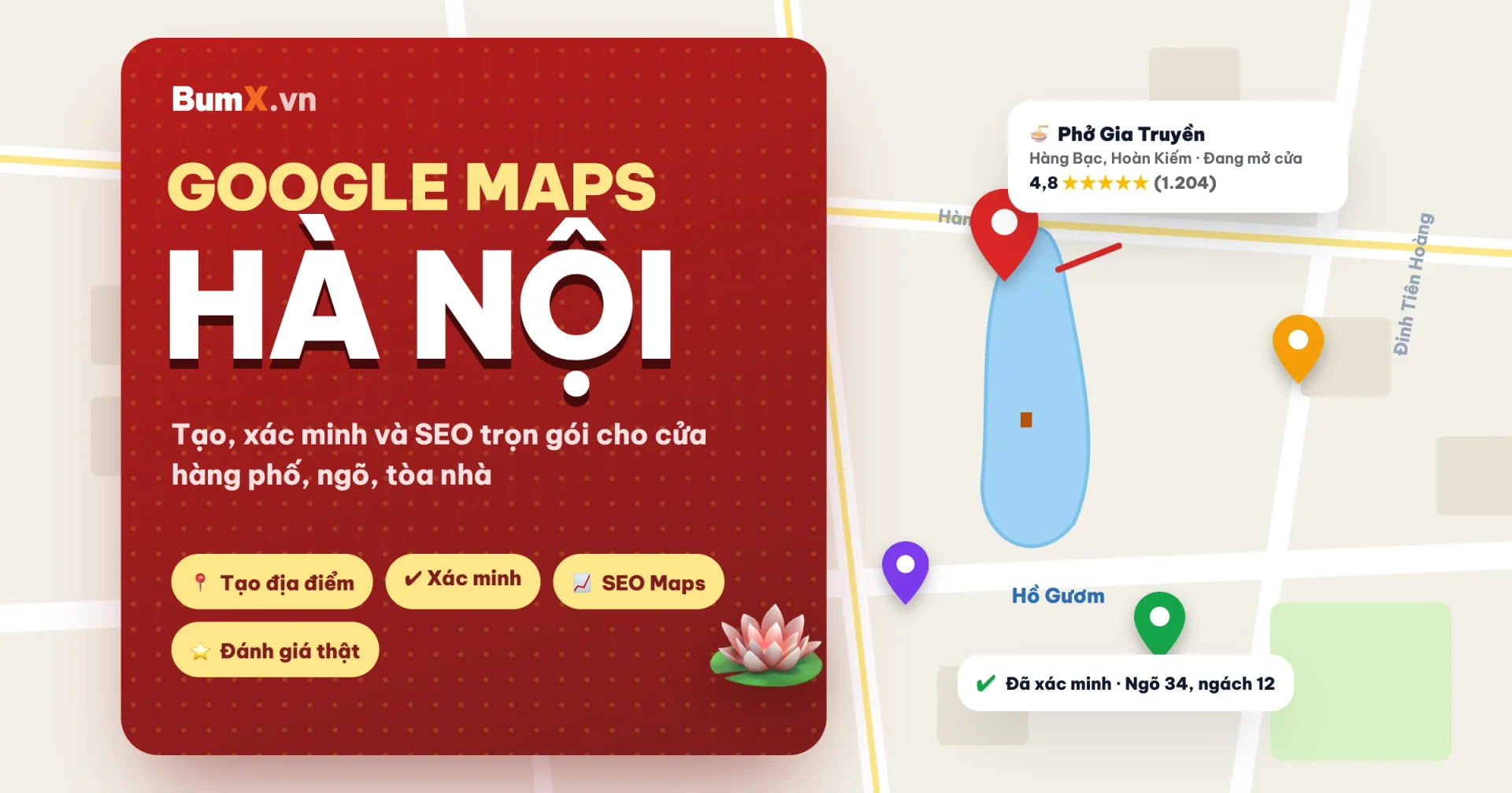 Dịch Vụ Google Maps Tại Hà Nội: Tạo, Xác Minh, SEO Trọn Gói