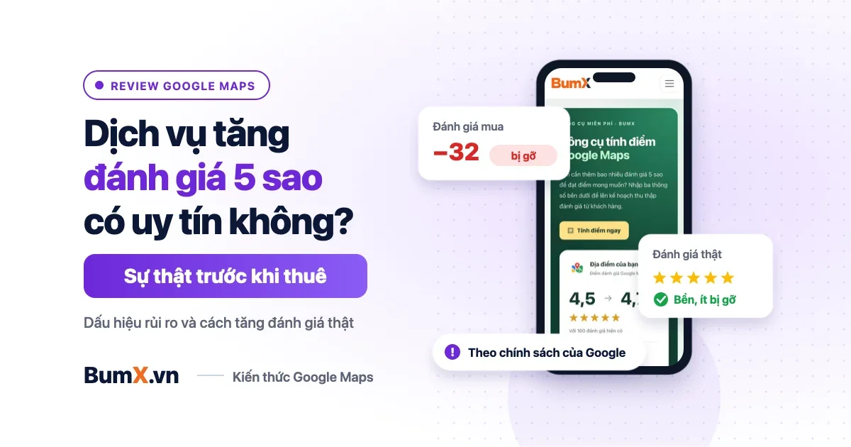 Dịch Vụ Tăng Đánh Giá 5 Sao Google Map Có Uy Tín Không?