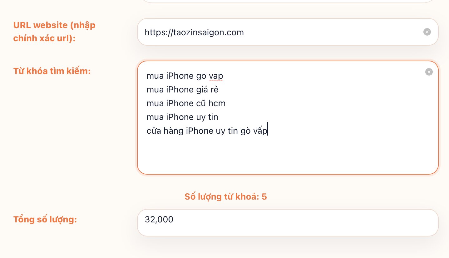 Thứ hạng từ khoá SEO tăng lên