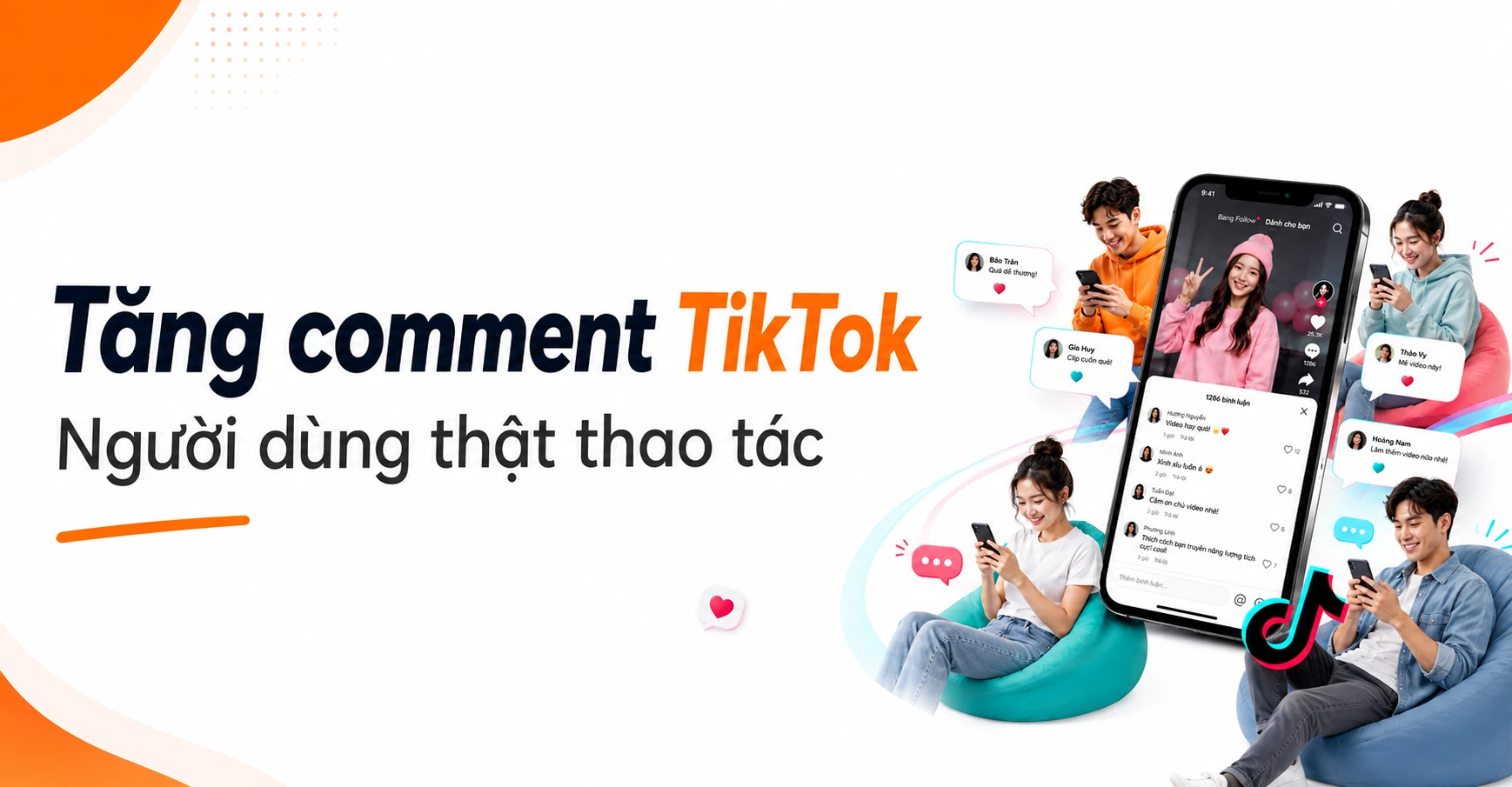 Tăng Comment TikTok, Mua Bình Luận Tiktok từ người dùng thật (2026)